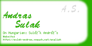 andras sulak business card